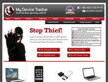 Tablet Screenshot of mydevicetracker.com